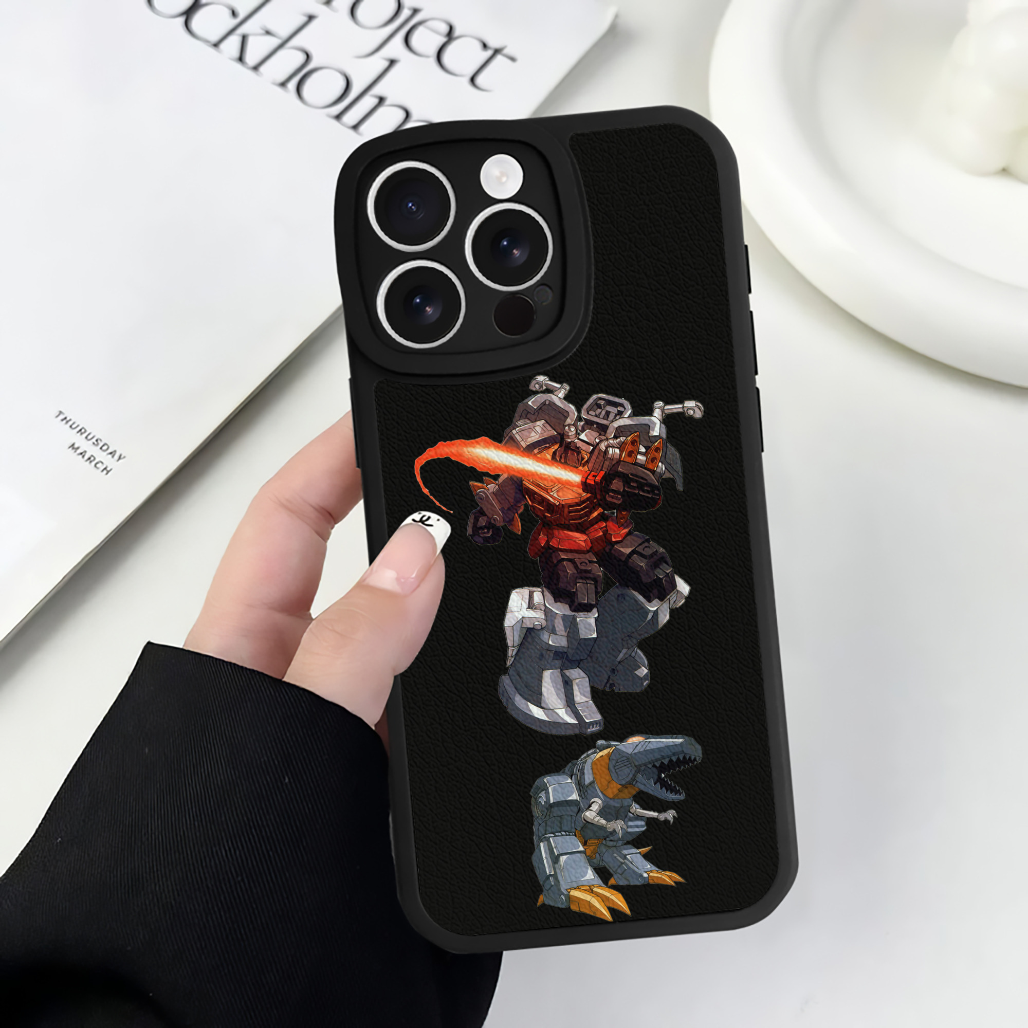 （画像用）  【iPhone 16シリーズ対応】シリコンスマホケース（レザー調） 材質：シリコン